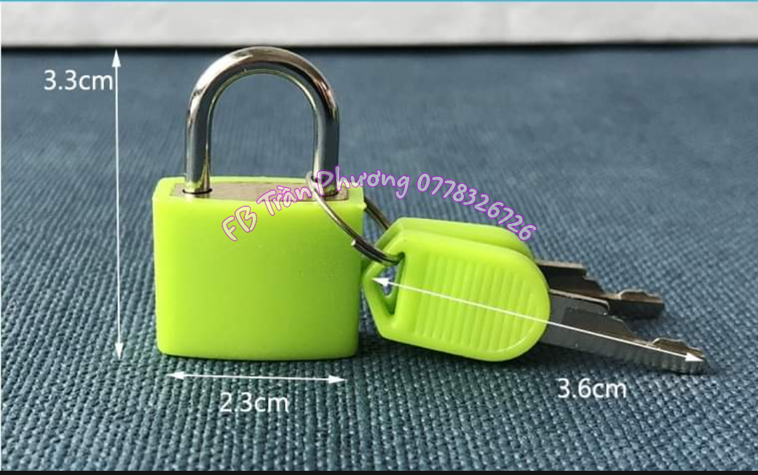 Bộ 8 khóa màu kèm chìa