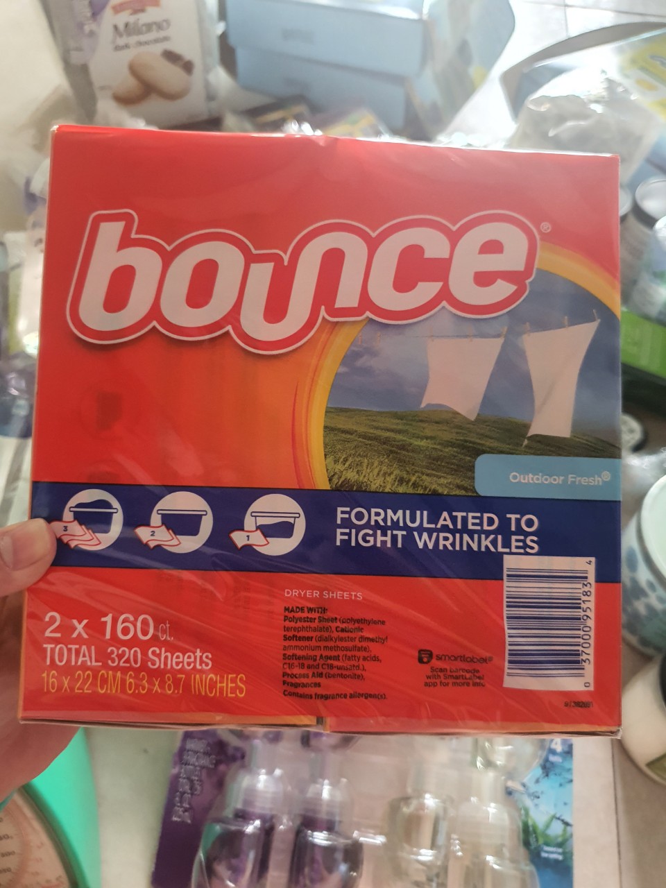 [HCM]Giấy Thơm Quần Áo Bounce Của Mỹ (160 Tờ)