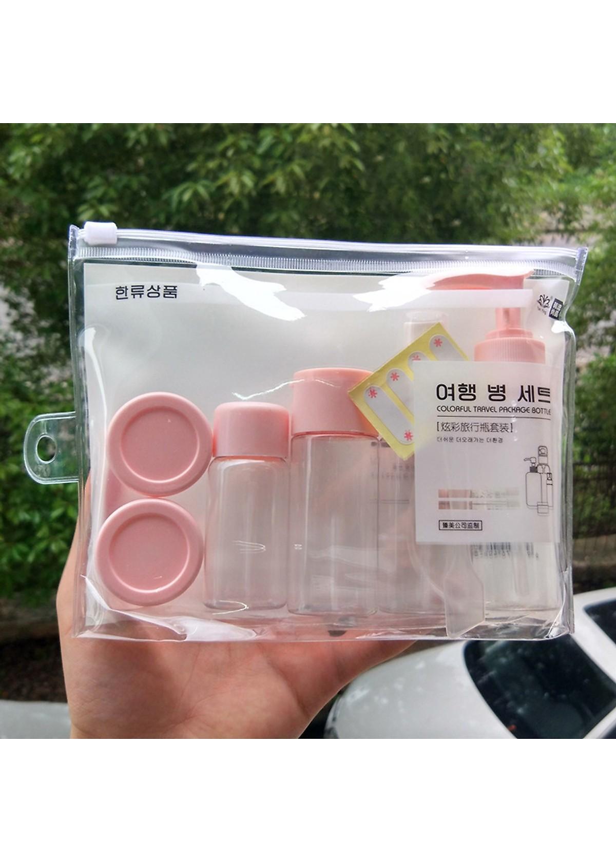 Bộ chiết mỹ phẩm mini Hàn Quốc 7 Món