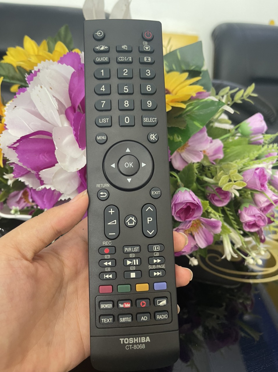 Remote tivi TOSHIBA CT-8068 {chính hãng 100%}