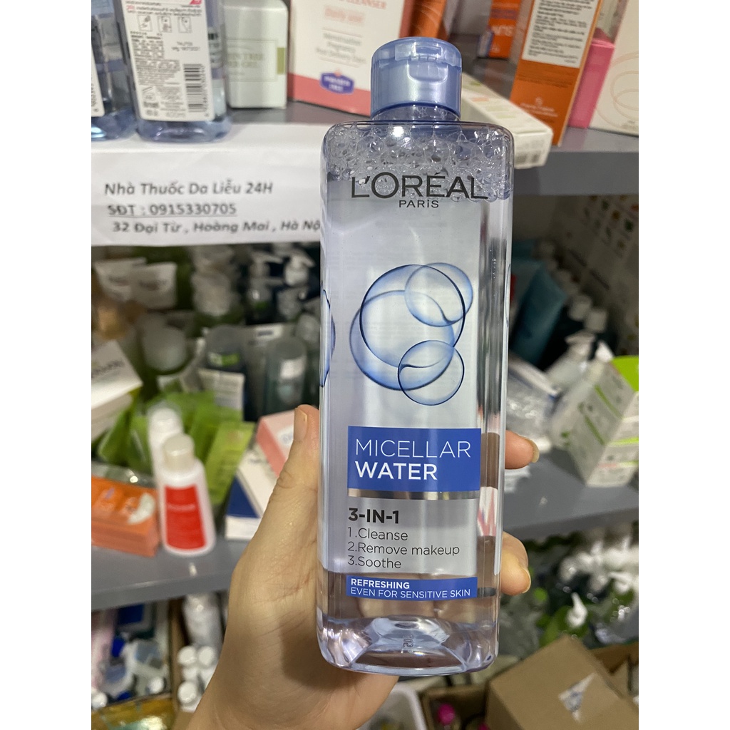Nước tẩy trang Loreal - L'Oreal Paris 3-in-1 Micellar Water - 400ml