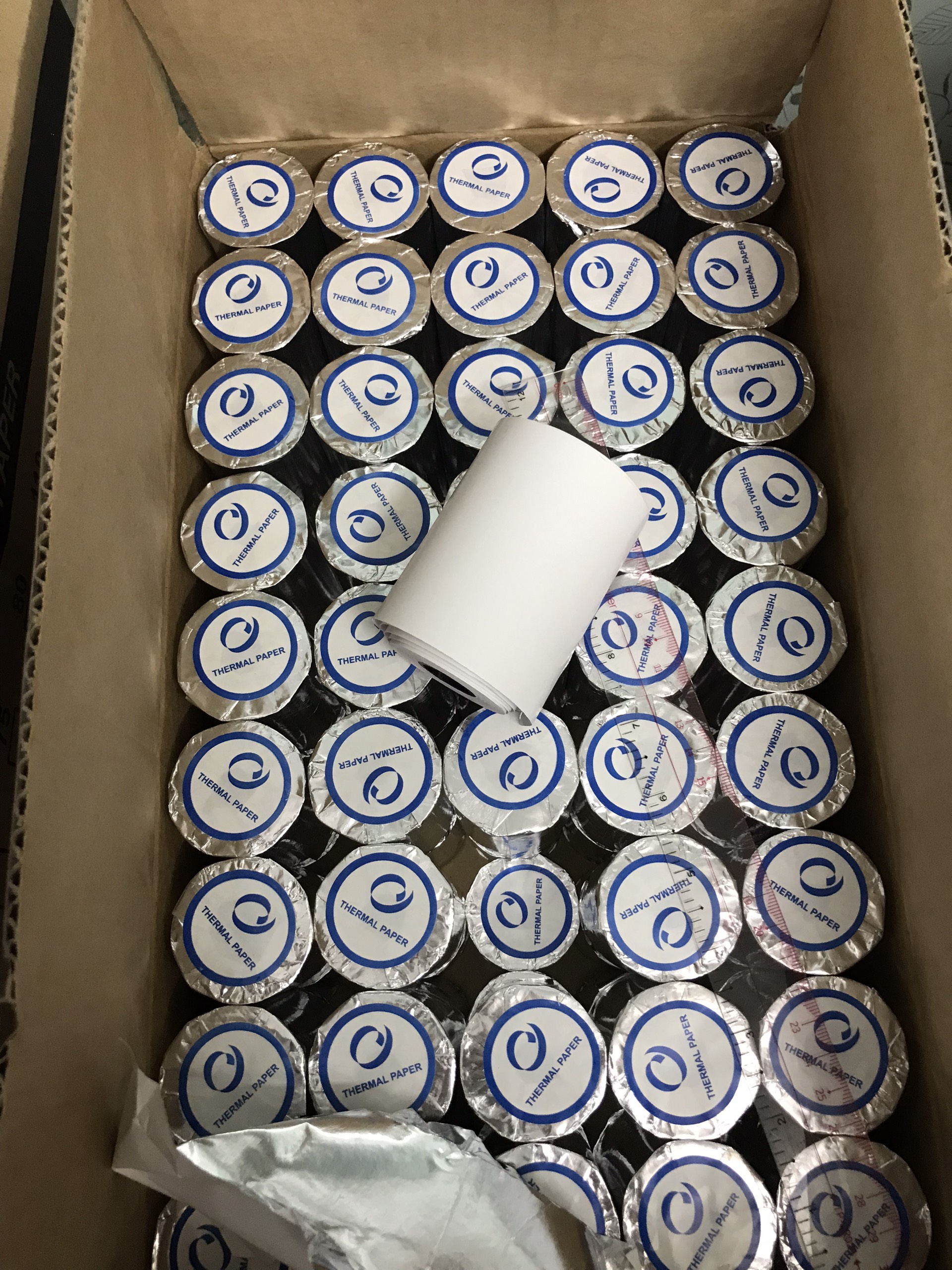 Giấy in hoá đơn K80 Phi 45( in bill, hoá đơn Kiot Việt, Sapo, Kpos,..) OJI