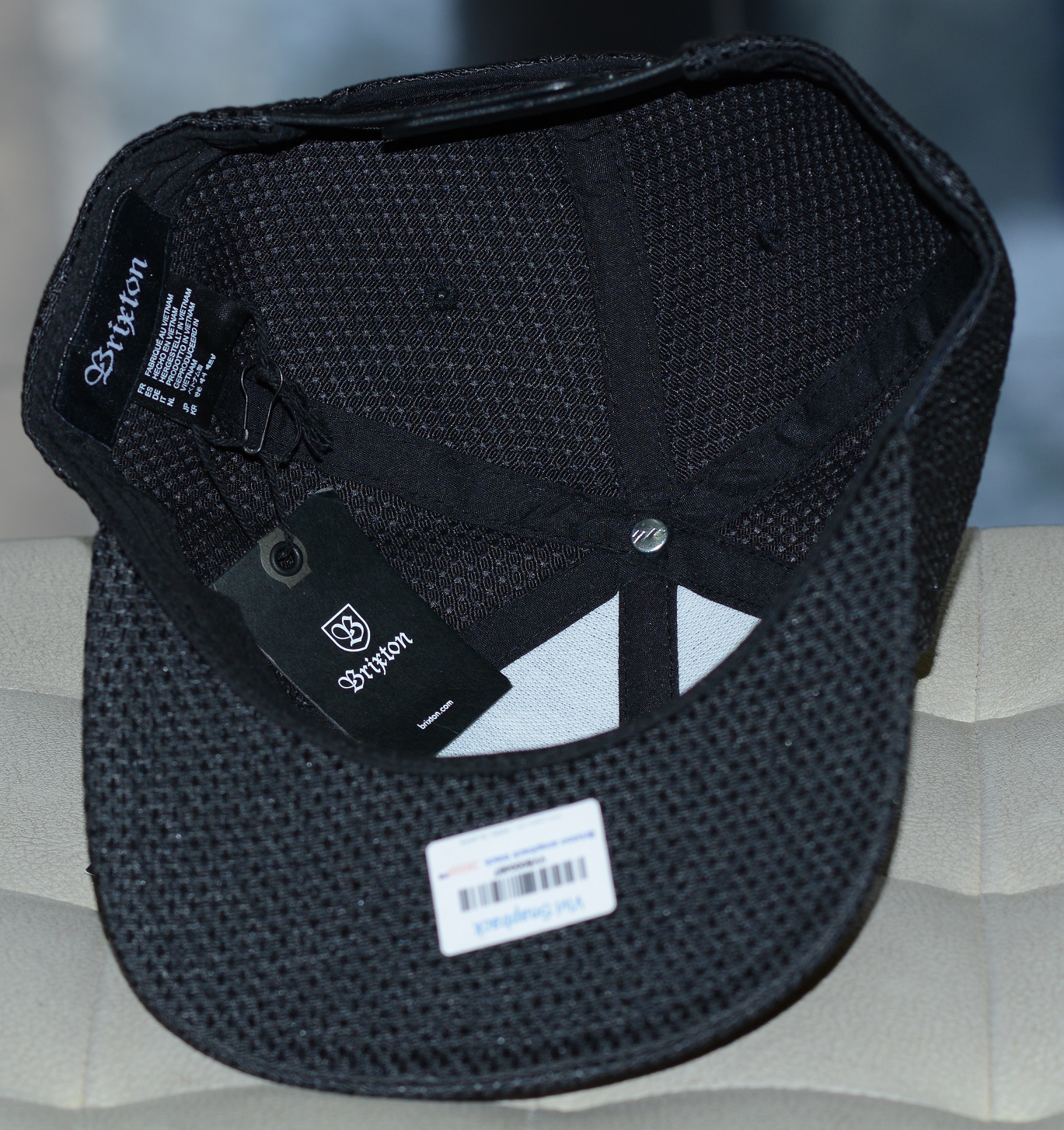 [HCM]Snapback màu đen Brixton Rival Black Snapback,snapback logo thổ dân { Hình thật }