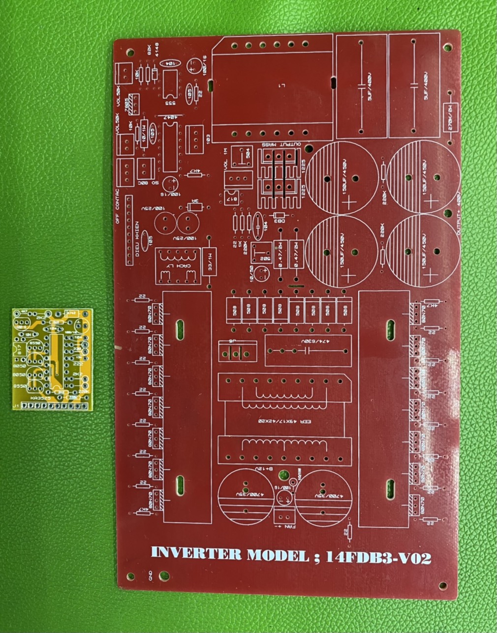 PCB bo mạch kích điện 14 fet đảo pha băm âm DB3