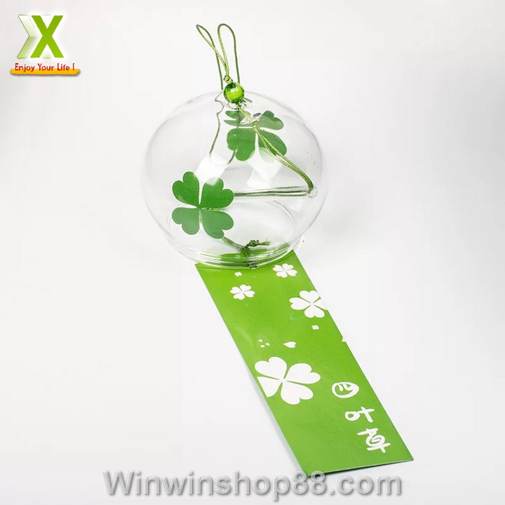 [FREESHIP MAX 15K][HCM]Chuông gió Nhật Bản Furin cỏ 4 lá may mắn