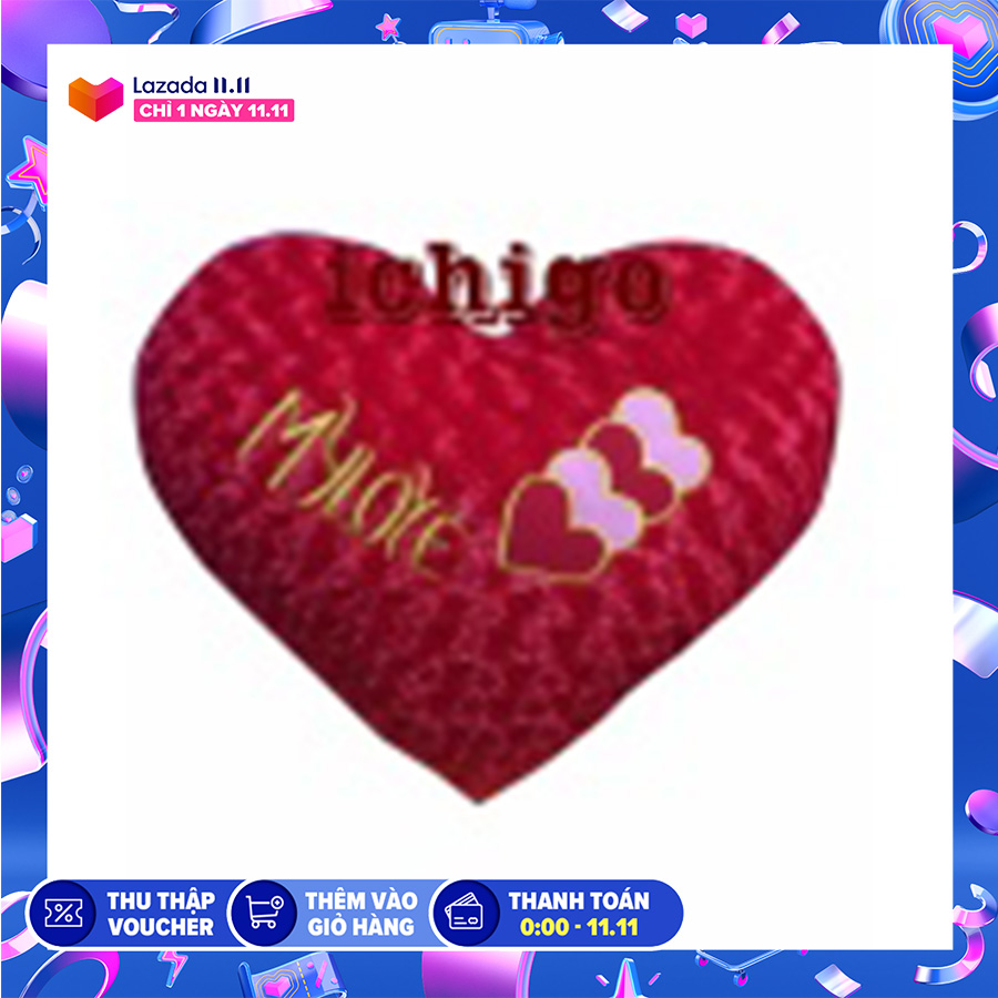 GỐI BÔNG HÌNH TRÁI TIM SIZE 40CM