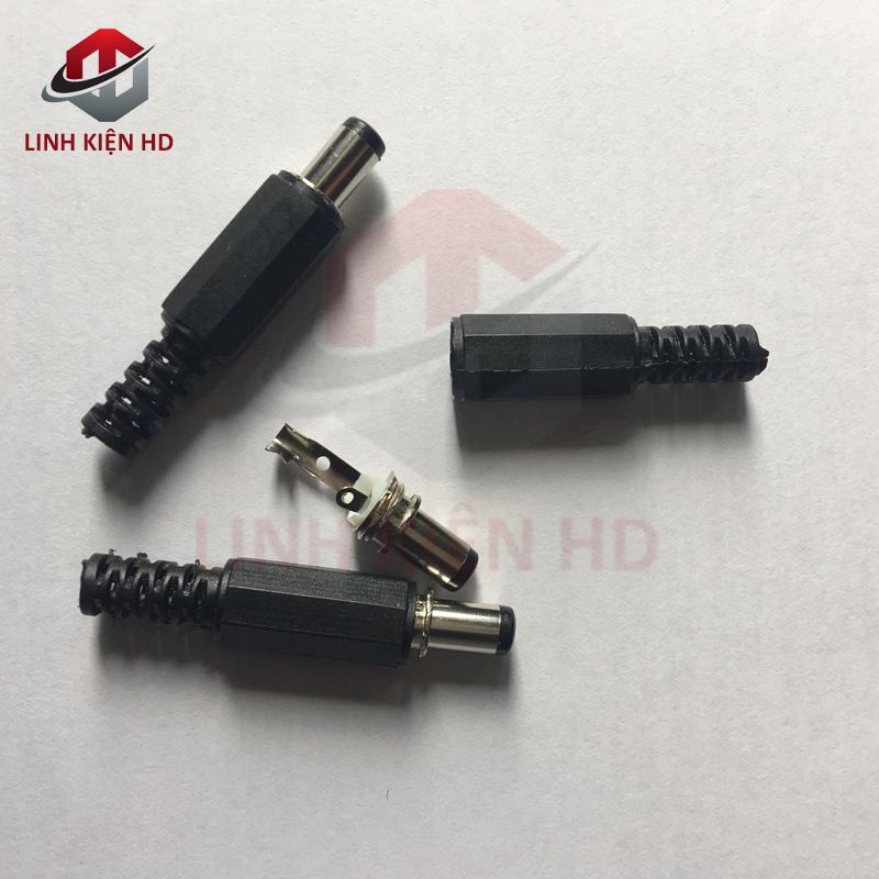 10 đầu JACK nguồn đực tròn 5.5mm - 2.1mm