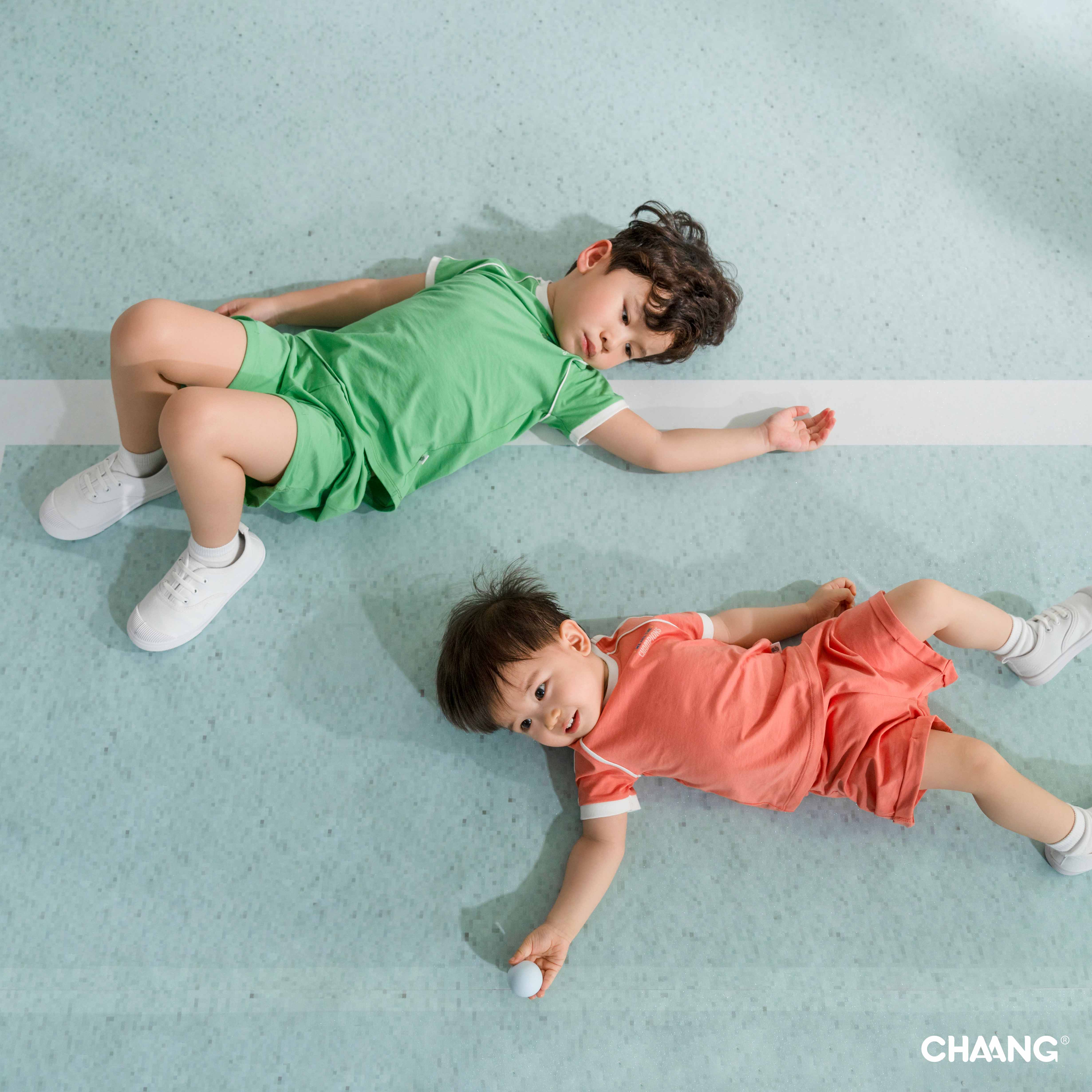 [CHAANG] Bộ quần áo cộc raglan bé trai Olympia Chaang