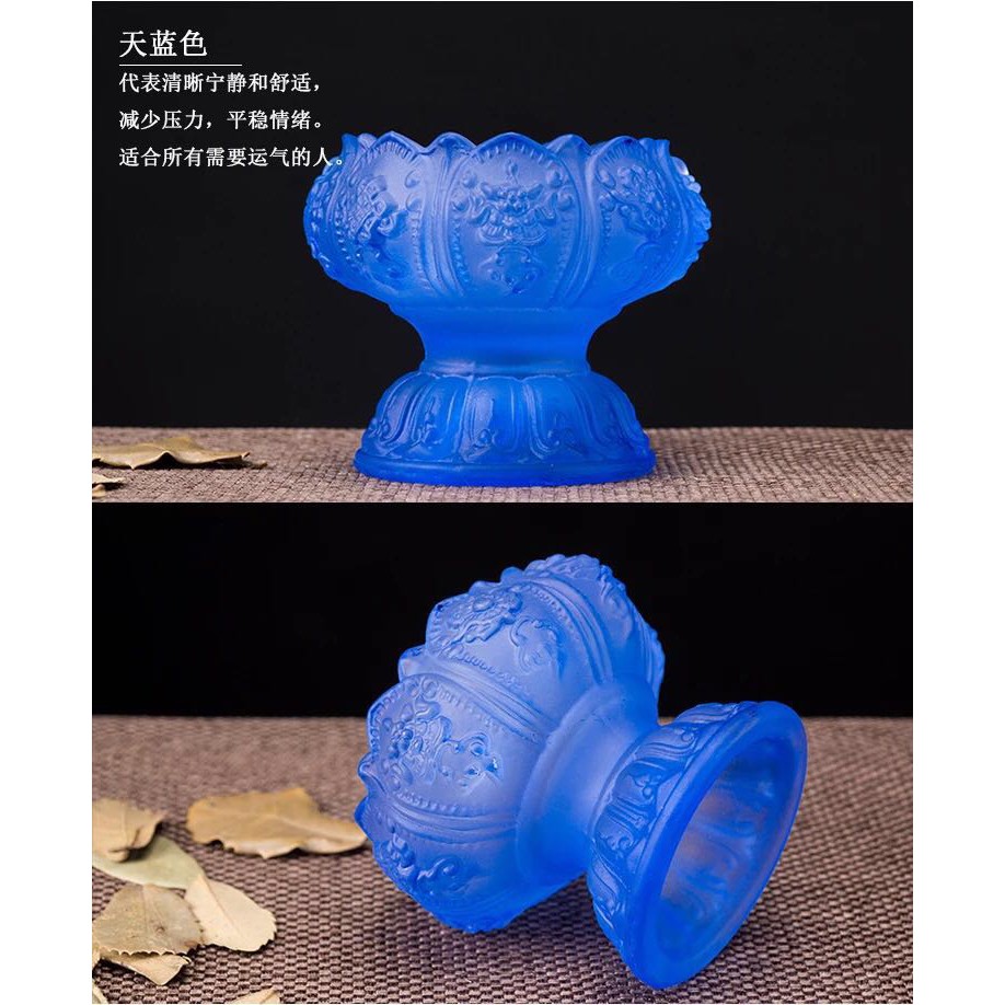ĐẾ NẾN HOA SEN THỦY LƯU LY TO