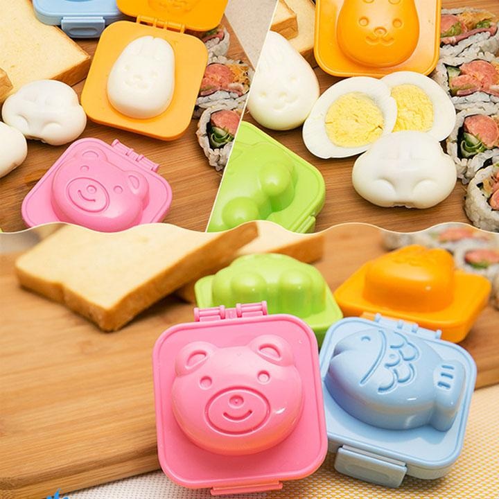 combo 5 khuôn tạo hình cơm trứng làm bánh cho bé ăn dặm ngon miệng