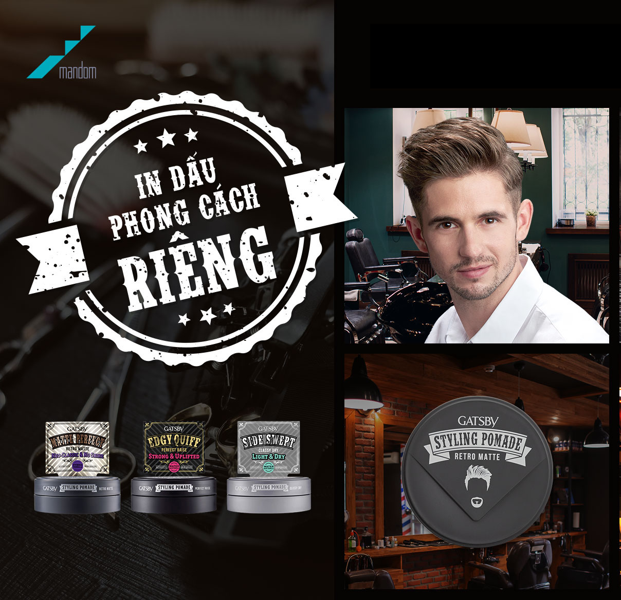 GATSBY POMADE VUOT TOC RETRO MATTE 75G