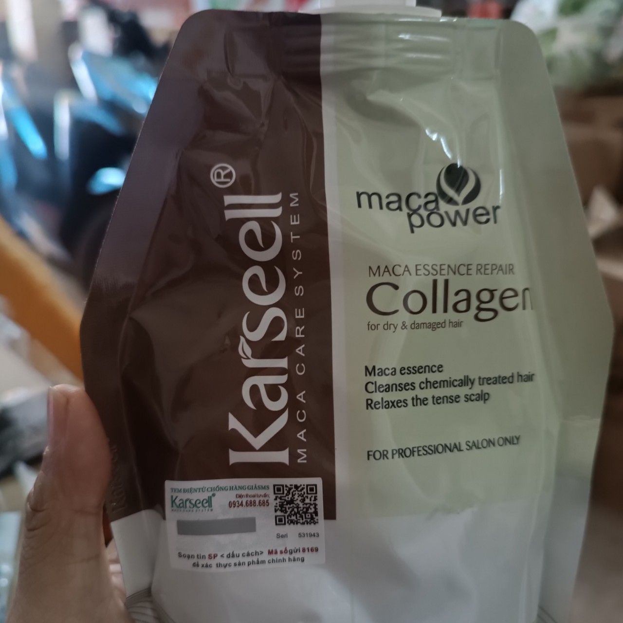 Dầu Hấp Tóc Collagen Karseell Siêu Mượt 500Ml