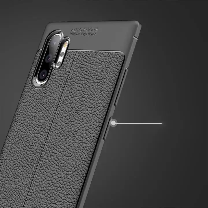 Ốp Lưng Silicon Vân Da Auto Focus Cho Samsung Galaxy Note 10 Plus, Ốp Lưng Samsung, Ốp Silicon Note 10 Plus
