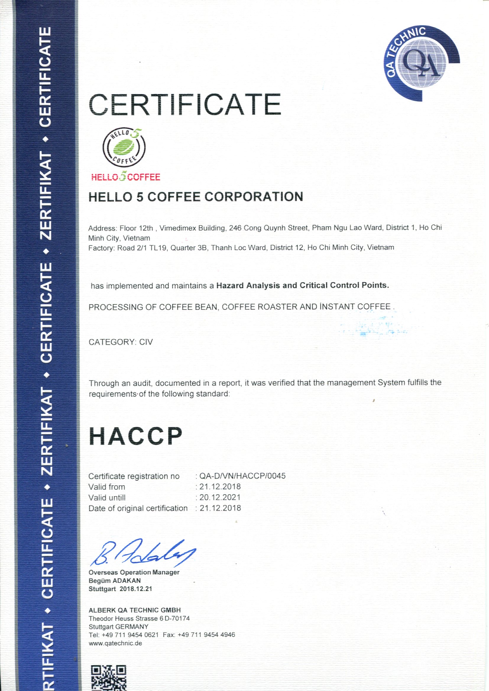 Cà phê hạt ROBUSTA Hello 5 Coffee - Chai 200g