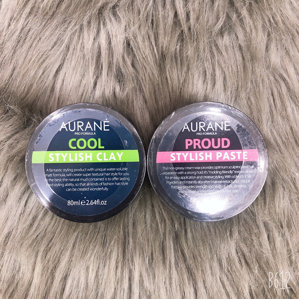 Aurane Cool Stylish Clay Men's Hard Matte Styling Wax 80ml
