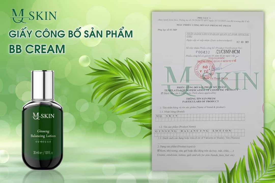 BB CREAM TÁI TẠO DA MQ SKIN ( tái tạo da dạng kem )