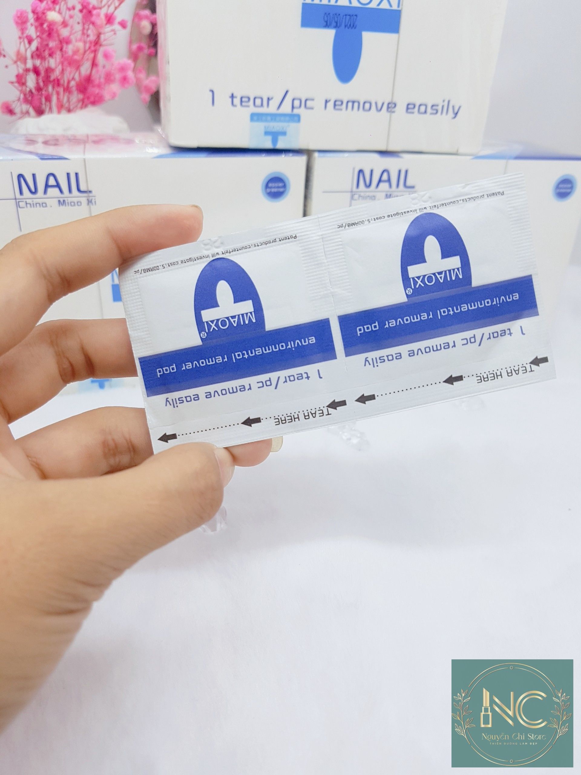 Hộp giấy ủ phá gel miaoxi 200 miếng