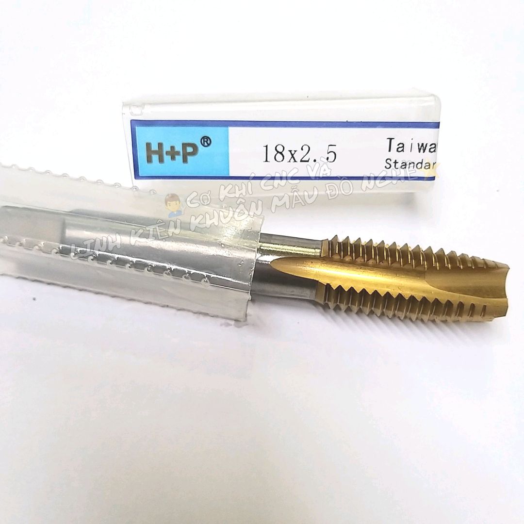 [HCM]Mũi Taro H+P Vàng Thẳng M18 x 2.5 (Vàng)