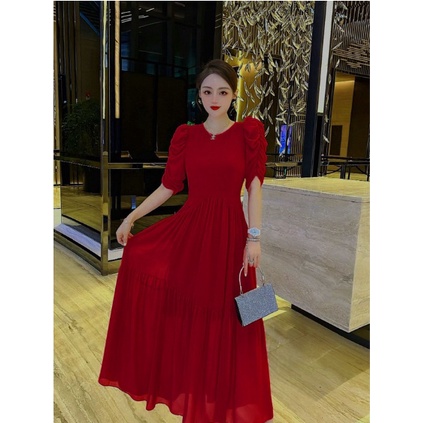 Đầm Quảng Châu Dáng Dài Thời Trang Cao Cấp