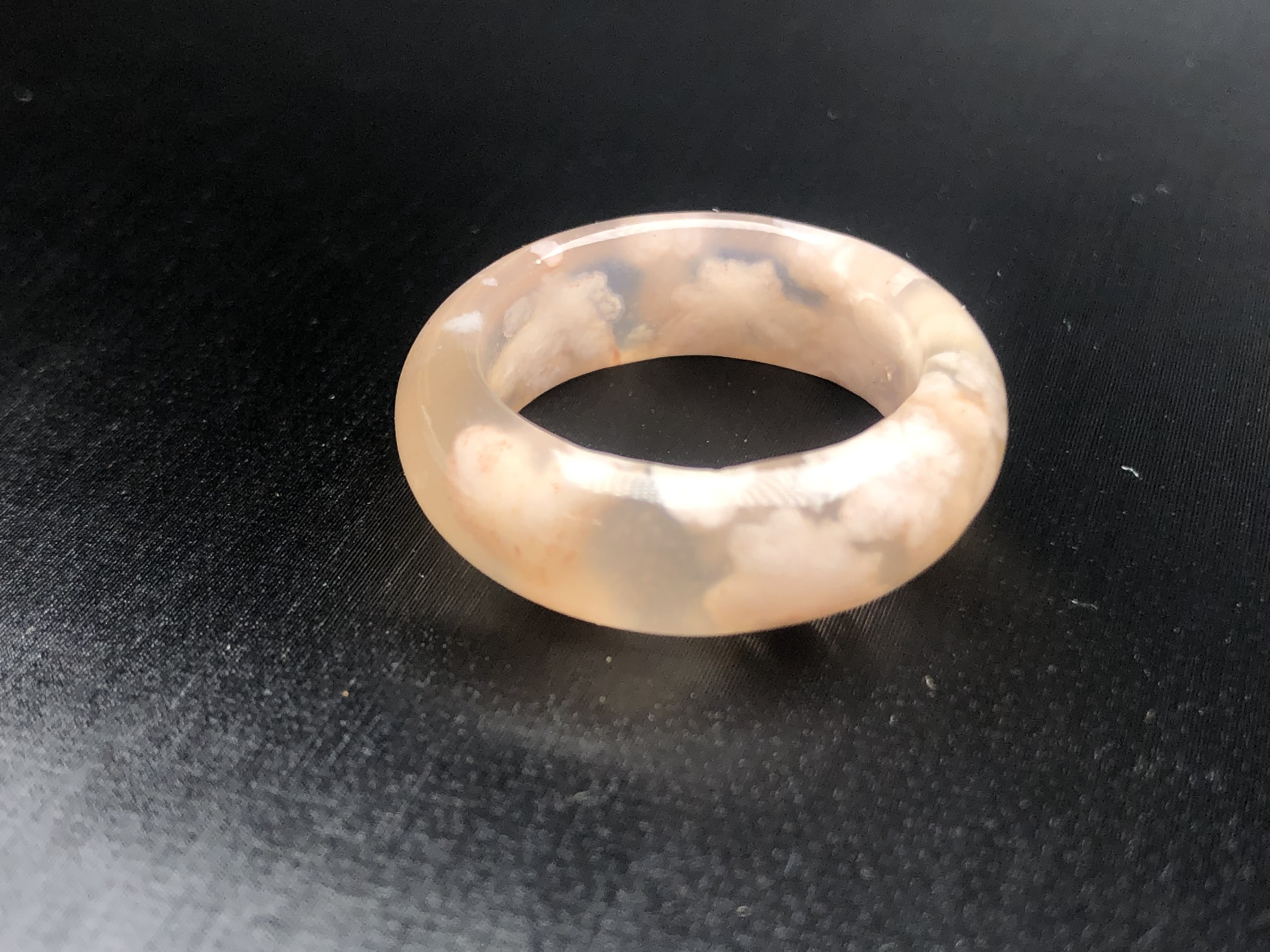 [FreeshipMAX] Nhẫn ngọc mã não hoa anh đào