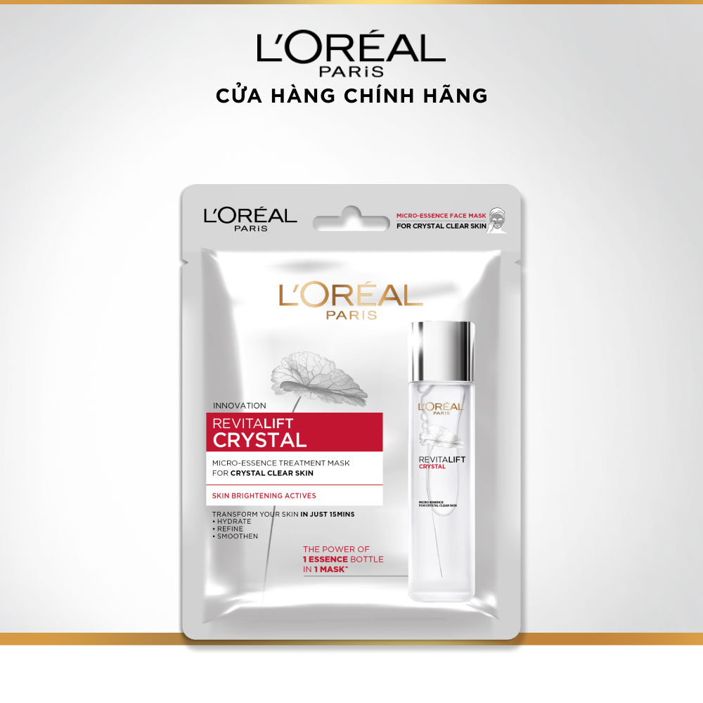 Mặt nạ dưỡng chất pha lê L'Oreal Paris Revitalift Crystal Micro-Essence
