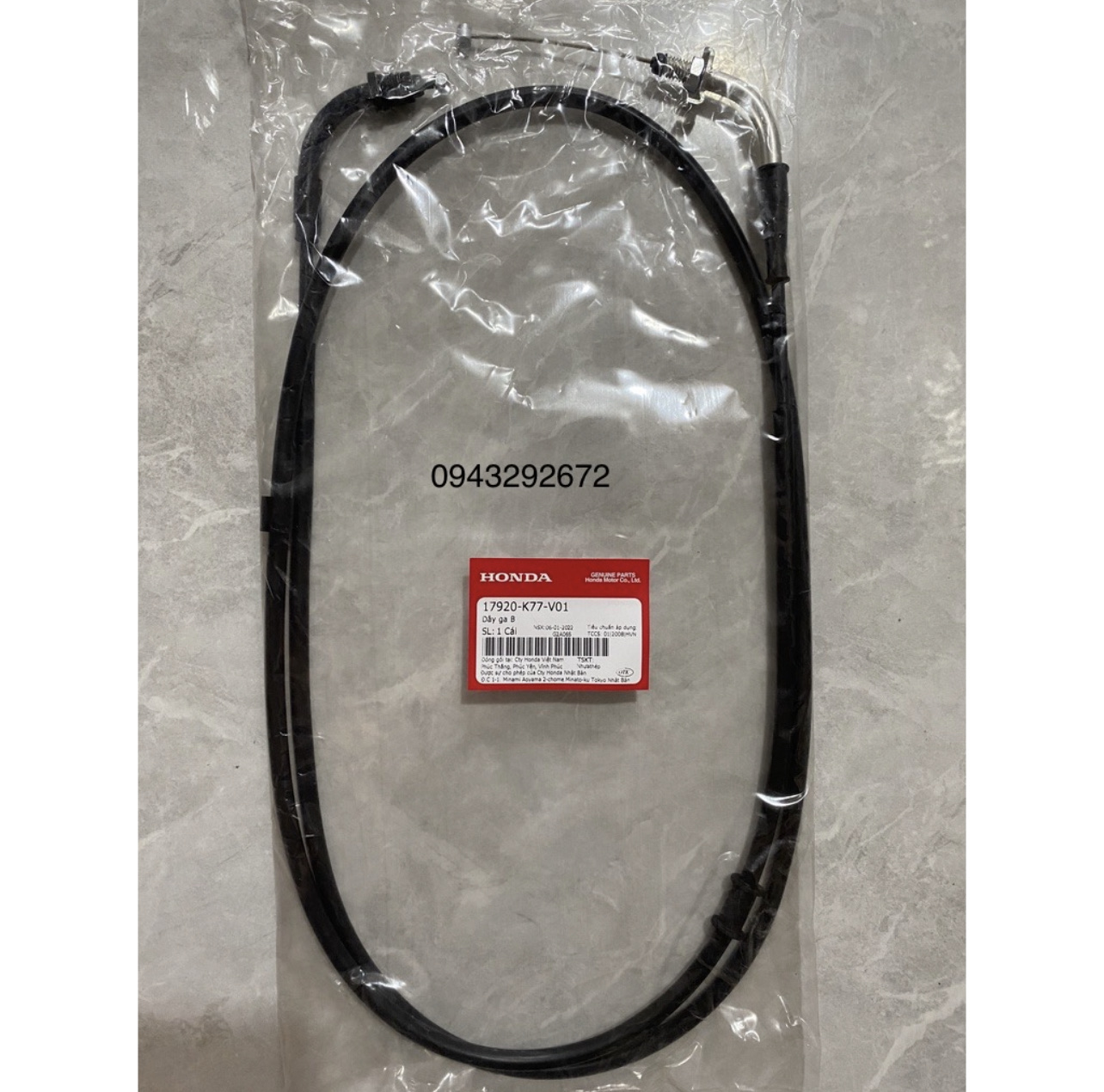 Dây Ga B Sh 125, 150 ( 2017 > 2019 ) Honda ( 17920K77V01 )