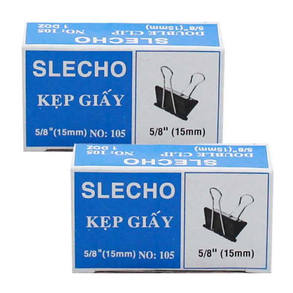 Kẹp giấy [ kẹp bướm ] Slecho 25mm hộp 12 cái