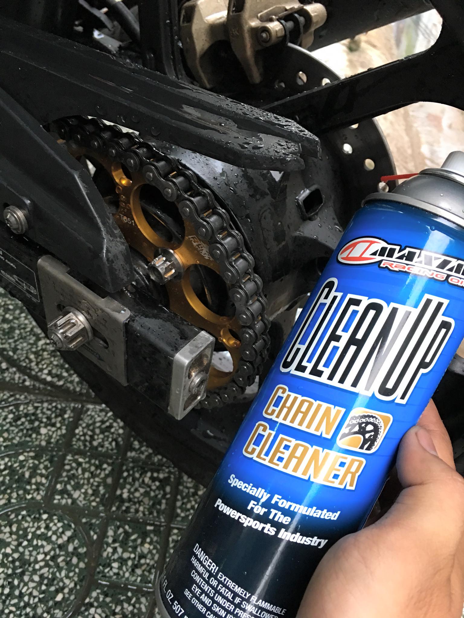 Chai xịt rửa sên Maxima Clean up chain cleaner hàng chính hãng