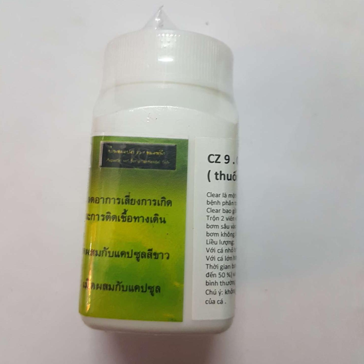 [HCM]Trị sình bụng phân trắng nhiễm khuẩn ruột cá CLEAR Tháia