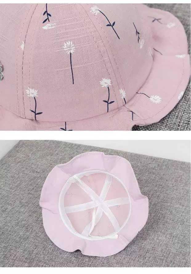 MŨ VẢI HÌNH HOA BÉ 3 THÁNG ĐẾN 8 THÁNG-M07