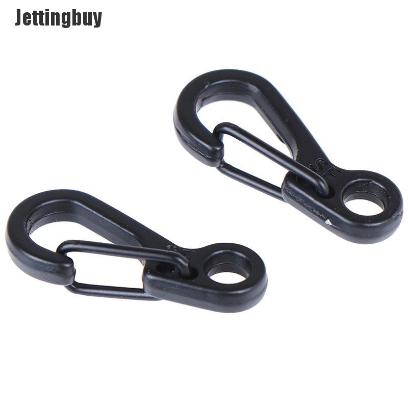 Jettingbuy 10 Chiếc Móc Leo Núi Mini Móc Khóa Lò Xo Móc Khóa Dụng Cụ Cắm Trại