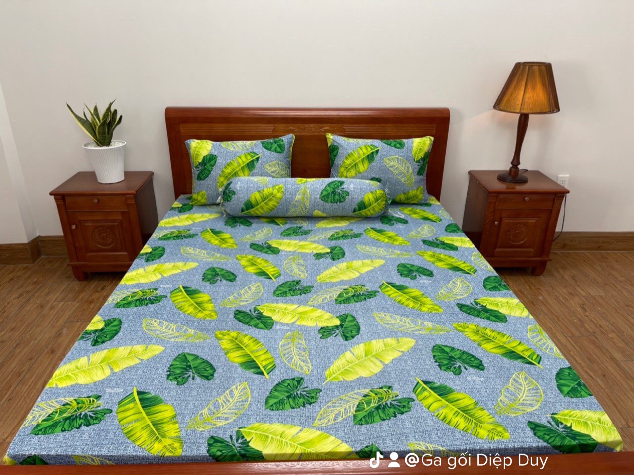 SÉT GA GỐI THUN LẠNH 4 MÓN