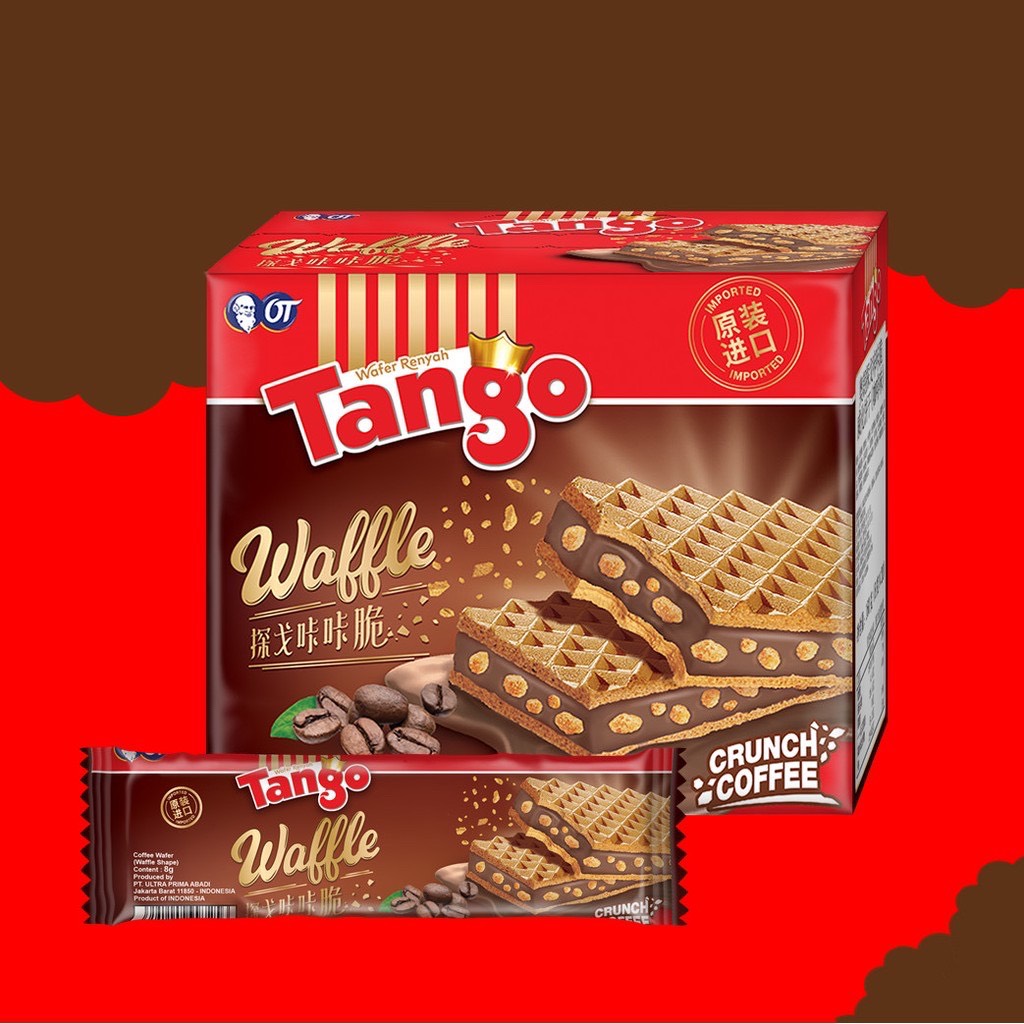 BÁNH XỐP TANGO WAFFLE 160GR (20pcs x 8gr)