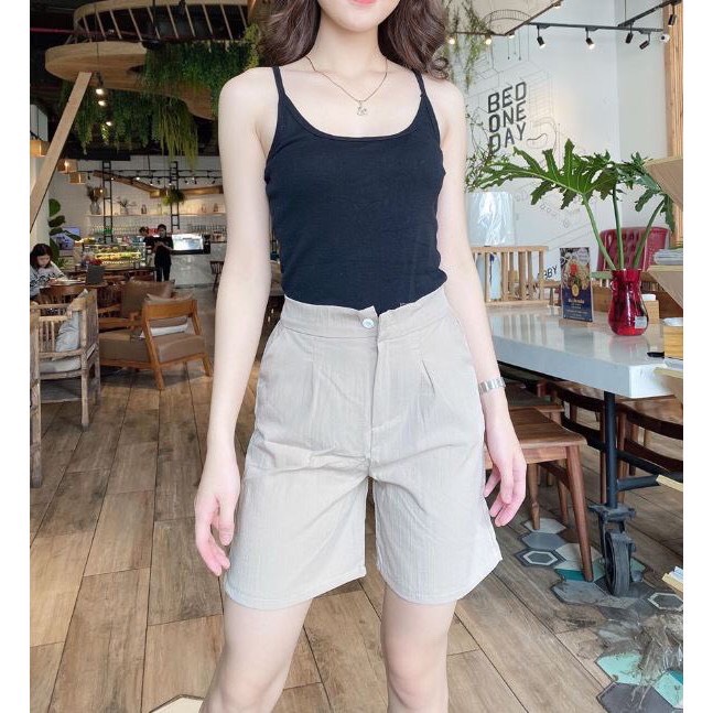 Quần đùi đũi nữ có khóa thật - SIKY - SD02