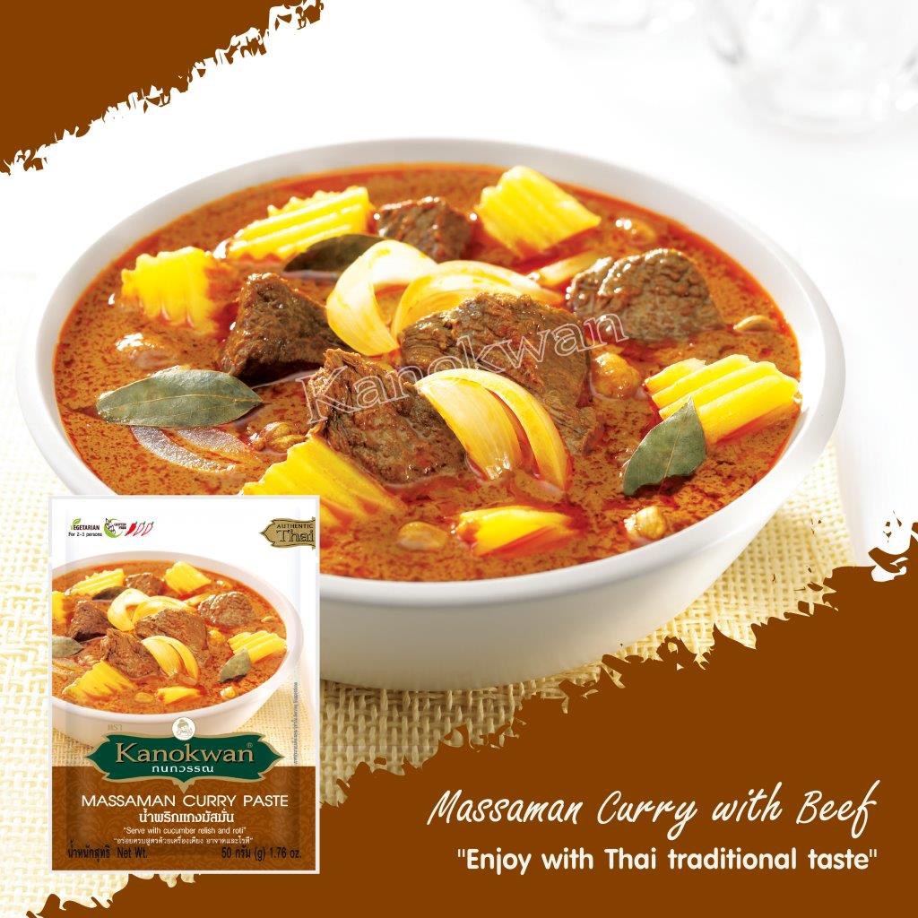 Cà ri bò Massaman 50g Kanokwan [Date T6/2026]