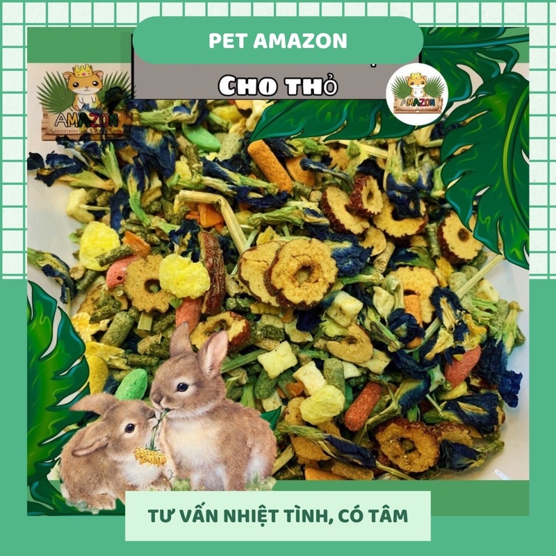 Thức ăn hỗn hợp dành cho thỏ,bọ ú 500g