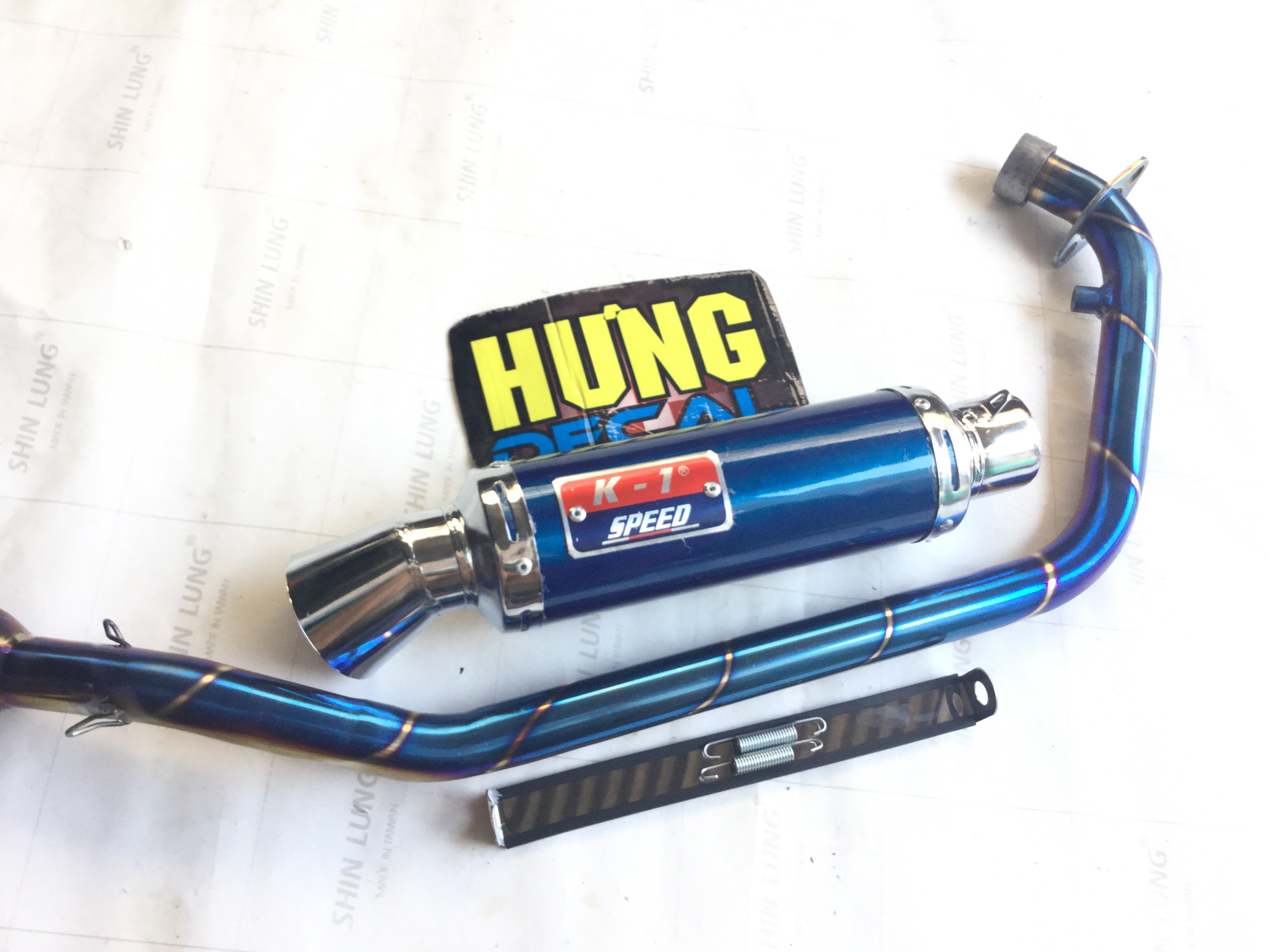 Pô K1 XANH FULL CỔ TITAN FULL CỔ TITAN gắn wave, dream, sirius, axelo, exciter, winer, sonic, Sản Phẩm Chất Lượng, Gian Hàng Uy Tín, Giá Cả Cực Tốt, Mua Ngay.