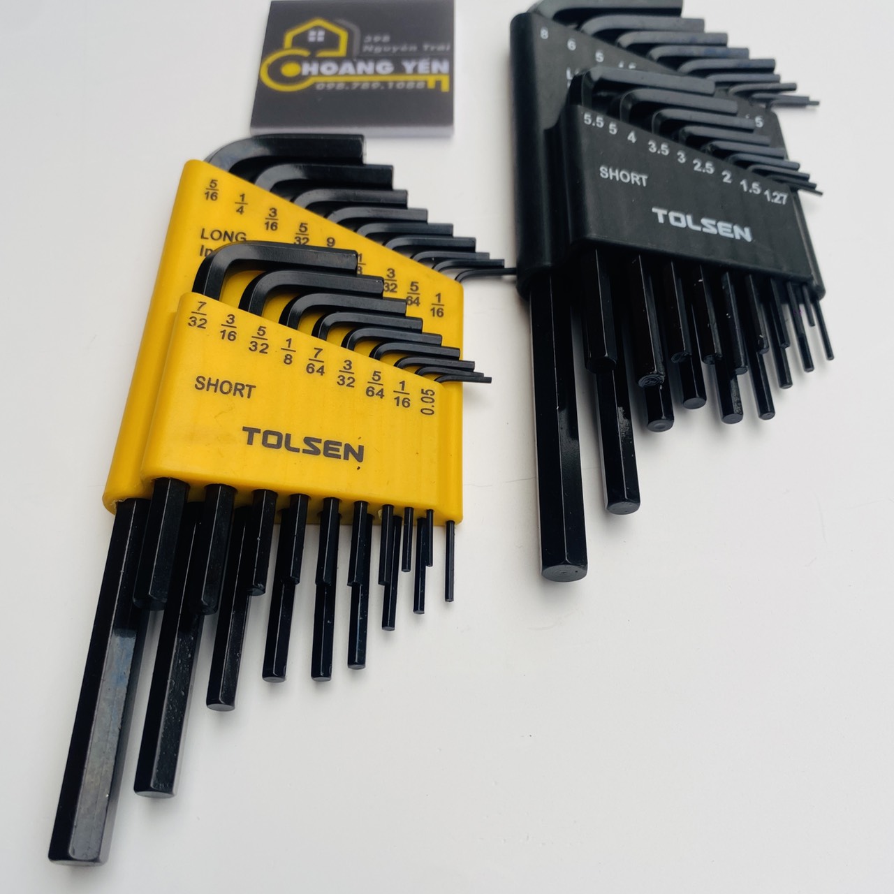 Bộ 36 Lục Giác Hệ Met - lục giác hệ Inch Tolsen 20094, Lục Giác Mở Ốc Hệ Mét, Lục Giác Mở Ốc Hệ inh