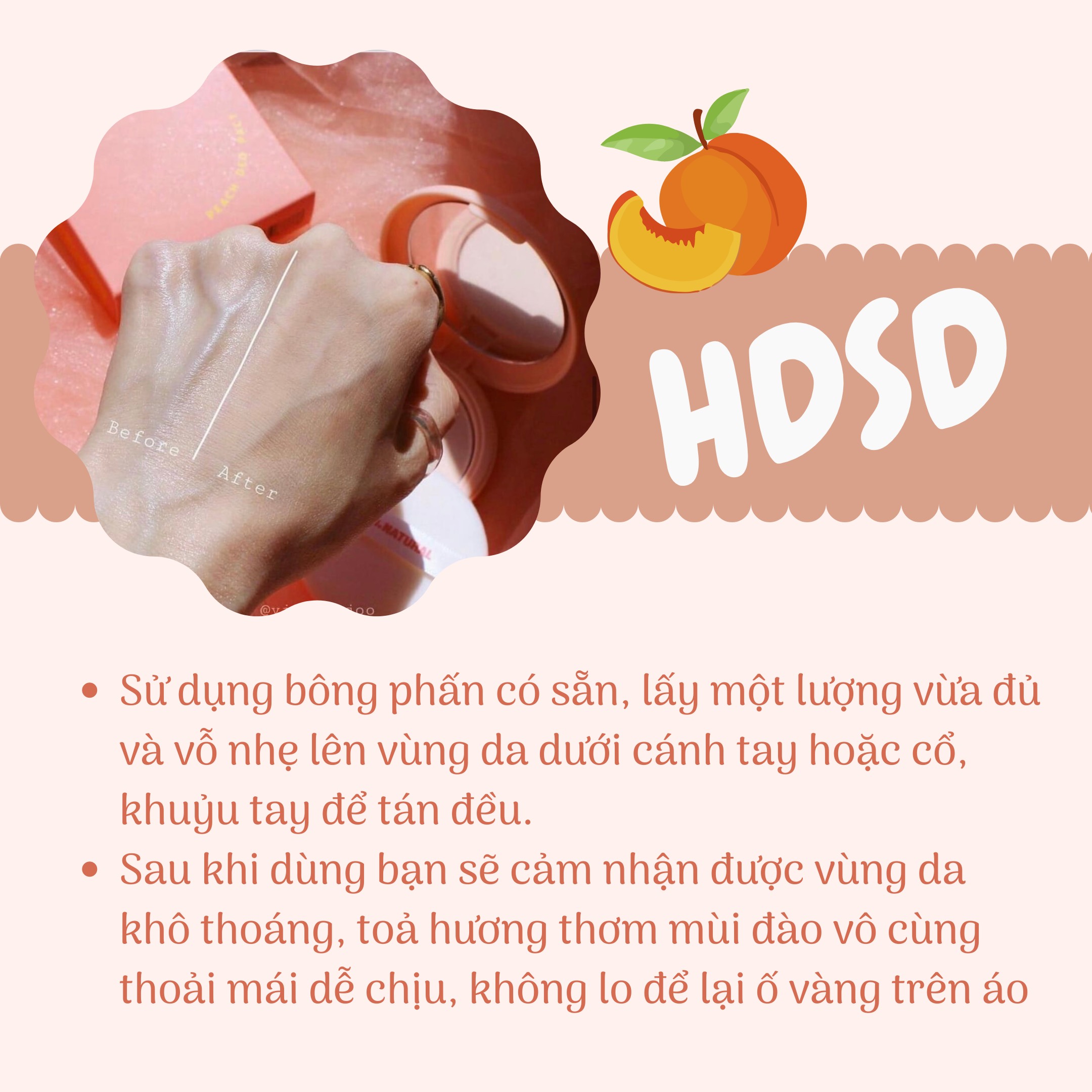 PHẤN NÁCH BỘT KHÔ PEACH DEO PACT - SO NATURAL HÀN QUỐC