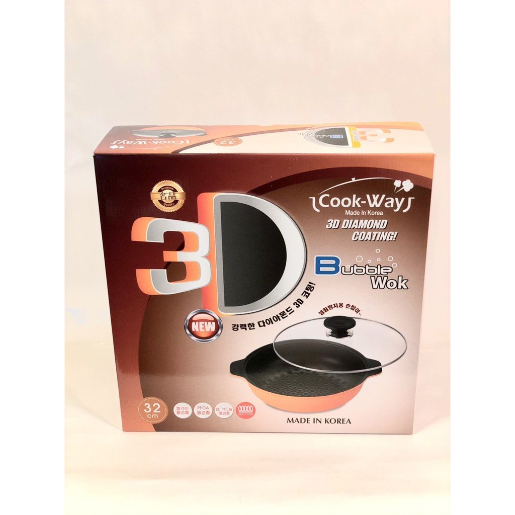 [Size 28cm] Chảo Lẩu 3D Đáy Từ CookWay Hàn Quốc