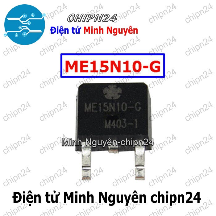 [2 con] (SOP) Mosfet Dán 15N10 TO-252 15A 100V Kênh N (SMD) (ME15N10 ME15N10-G) - HH004210
