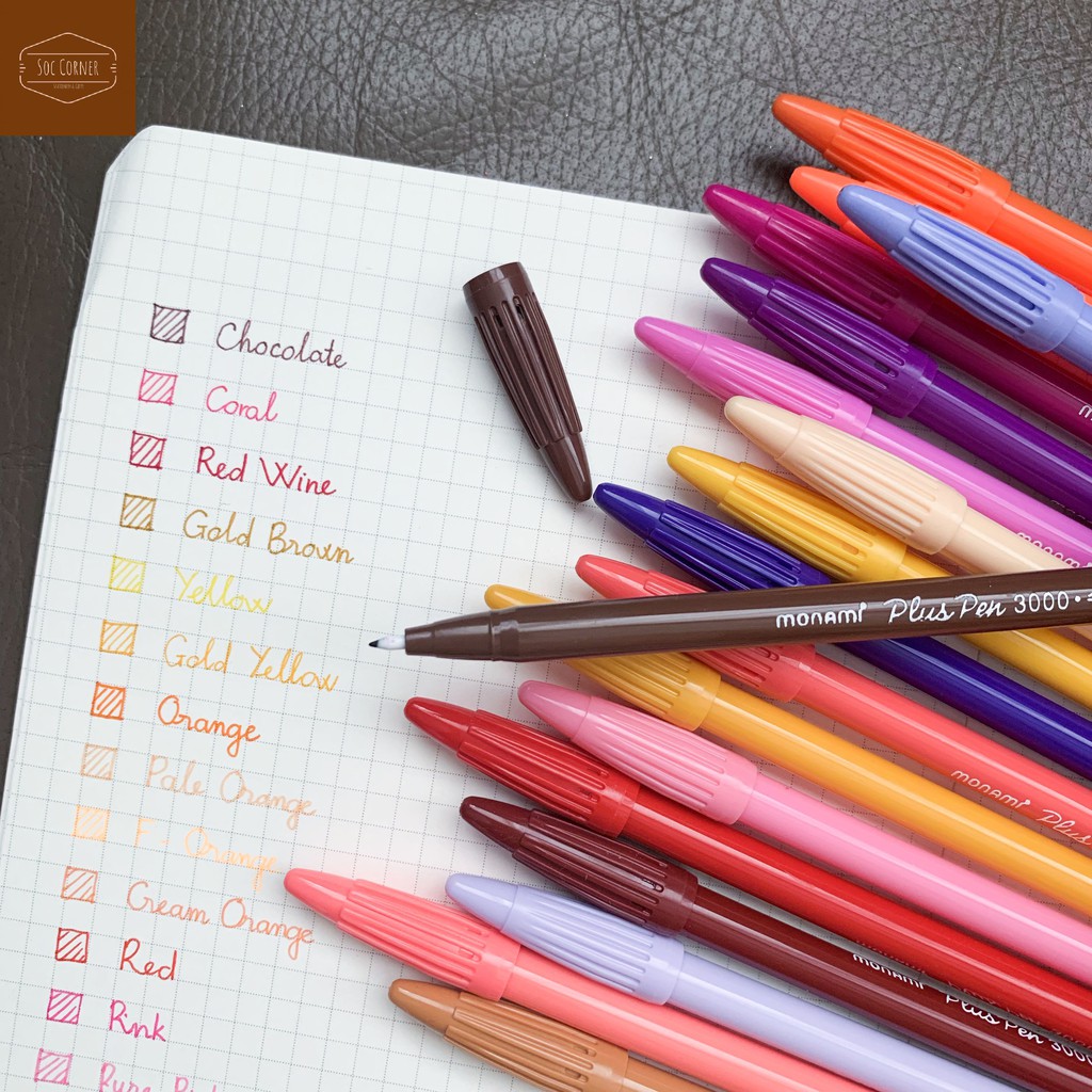 [HCM]1 cây bút Monami Plus Pen 3000 0.3mm