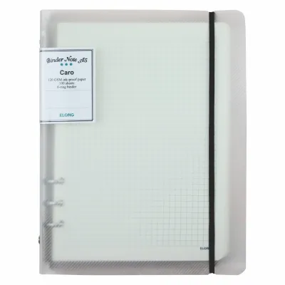 Sổ còng bìa nhựa Klong - 100 tờ giấy refill Caro/ Dot Grid