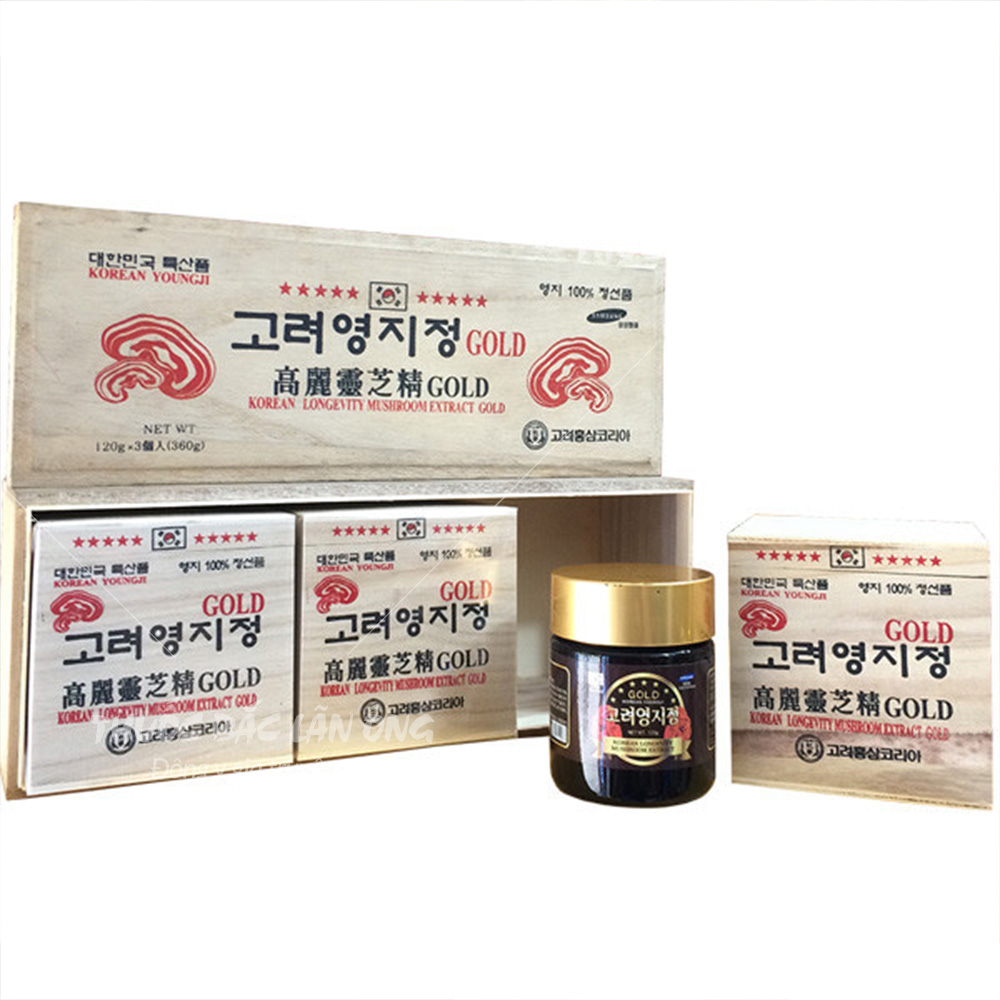 Cao Linh Chi Hàn Quốc YoungJi (Hộp Gỗ Trắng 3 lọ)