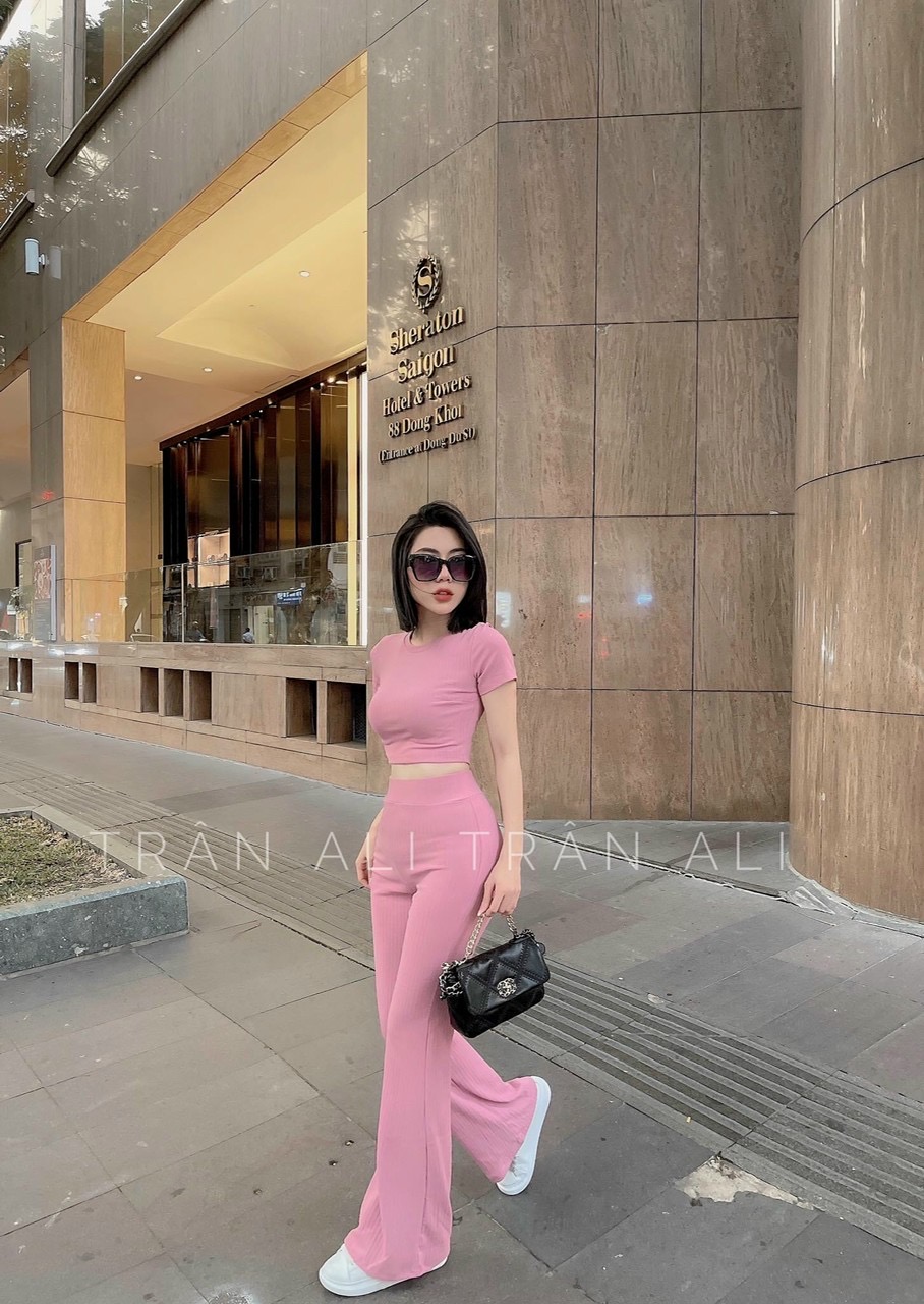 Sét thể thao thun gân tăm 3 màu cực chất