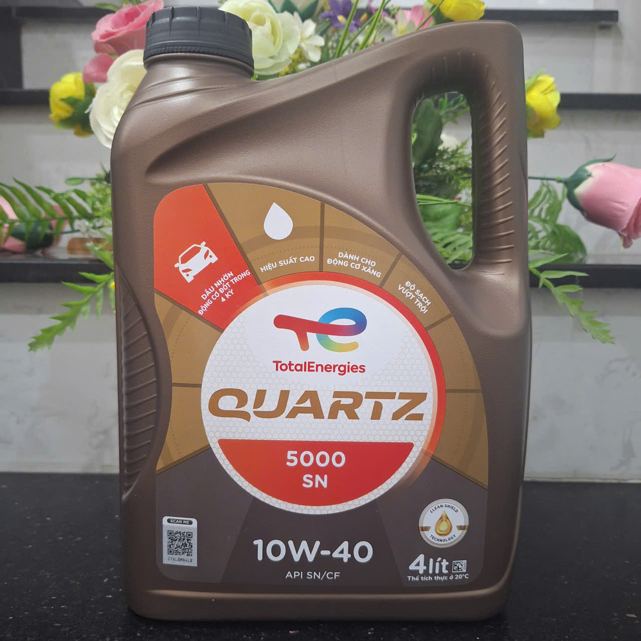 Dầu động cơ cao cấp TOTAL QUARTZ 5000 10W40 4L