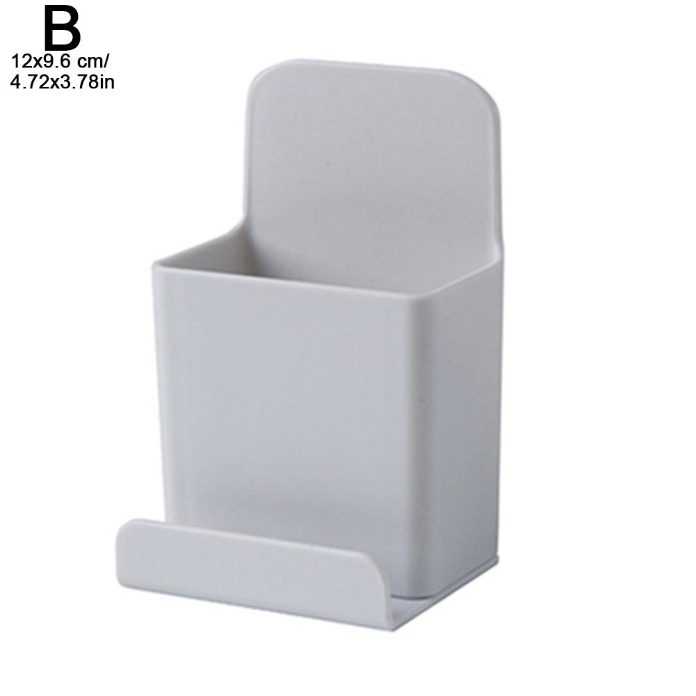 Wall-Mounted Storage Box Remote Control Storage Box Air Conditioning Remote Control TV Storage Box Phone Holder Self-Adhesive Wall Rack Storage Holder