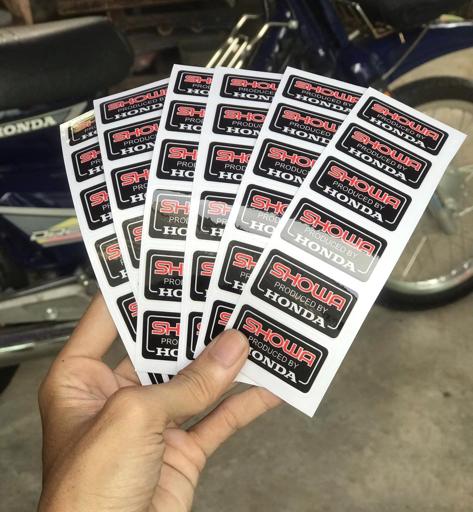 [1 CẶP] Tem TRONG dán phuộc xe SHOWA