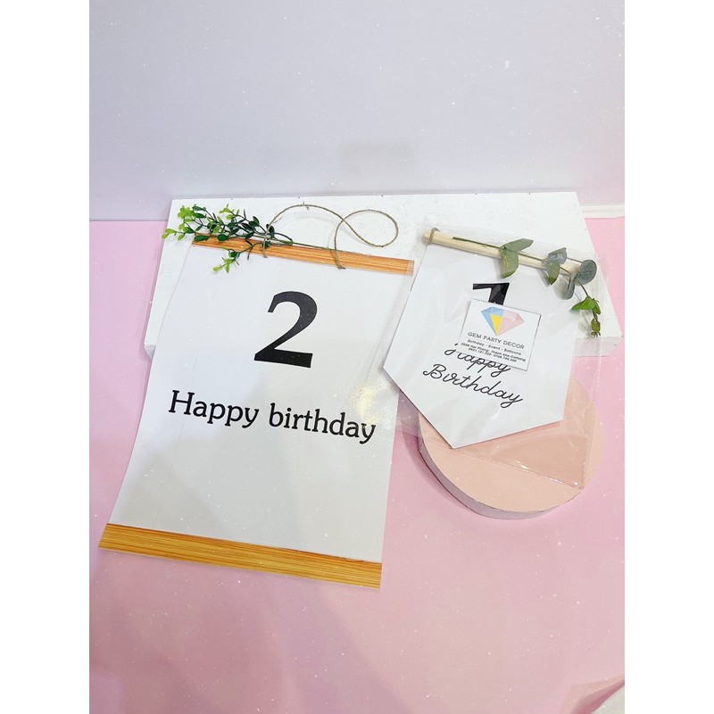 banner trang trí sinh nhật hàn quốc