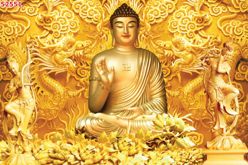 [XẢ HÀNG]Tranh treo tường Phòng thờ phật giáo